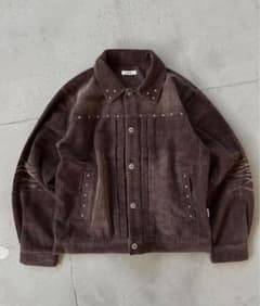 Perushu スタッツ付きヴィンテージコーデュロイジャケットのサムネイル