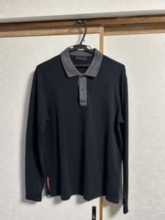 PRADA ブラック 長袖ポロシャツのサムネイル