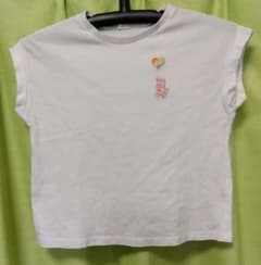 ホワイト フレンチスリーブ Tシャツ 140cm