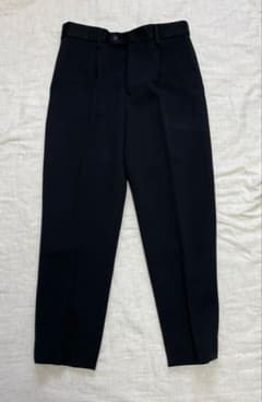 WIRROW Wool serge wide tapered slacks - メルカリ