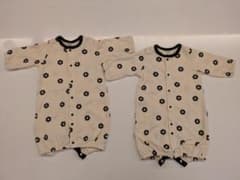 ベビー服 ロンパース 2枚セット 花柄のサムネイル