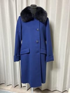Poshalmaポッシュアロマ カシミヤコート ブルーMサイズ - メルカリ