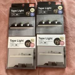 Tape Light 2m ウォームホワイト 60LED USB電源　4点セットのサムネイル