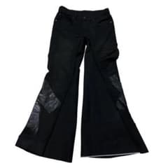 00s ブラックレザー フレアパンツ Vkei お兄系 archive リメイク