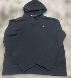 ポロラルフローレン ワンポイント パーカー プルオーバー メンズ XL 黒