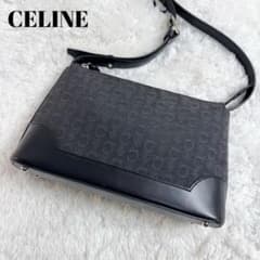 CELINE セリーヌ ショルダーバッグ Cマカダム デニム レザー 黒 CELINE セリーヌ ショルダーバッグ Cマカダム デニム レザー 黒 - メルカリ