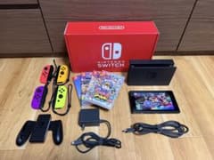 Nintendo Switch 本体 + 桃鉄 + マリオカート8(充電器付) Switch 本体 Joy-Con4個 ソフト4本 マリオカート8 桃鉄 箱付 - メルカリ