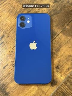 iPhone 12 ブルー 128GB SIMフリーバッテリー81%画面に傷あり - メルカリ