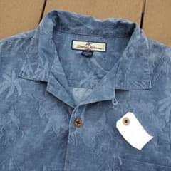 トミーバハマ　アロハシャツ　柄シャツ　シルク　花柄　オープンカラー　メンズM トミーバハマ アロハシャツ シルク オープンカラー - メルカリ