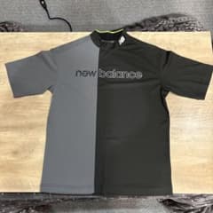 new balance ゴルフシャツ サイズ4 黒/灰色のサムネイル