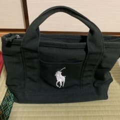 ポロラルフローレン トートバッグ 黒のサムネイル