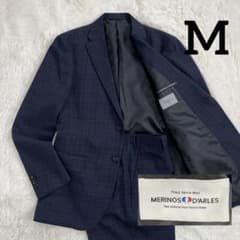 極美品 SIMPLICITE PLUS メリノウール 48 ネイビー スーツ 極美品 SIMPLICITE PLUS メリノウール 48 ネイビー スーツ - メルカリ