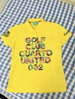 Cuarto United ゴルフウェア ポロシャツ イエロー Mのサムネイル