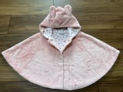 ミキハウス　ポンチョ　うさぎ　防寒　70-90のサムネイル