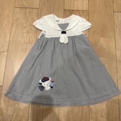 familiar セーラー襟 ワンピース 90 - メルカリ