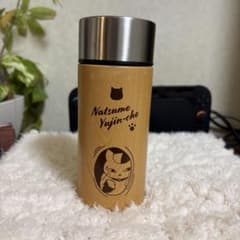 나츠메 친구장 냥코 선생님 나뭇결 써모 병 [Loppi 한정] 300ml