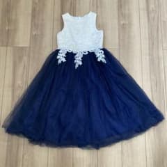 【中古】子ども用ドレス　130 結婚式　発表会　セレモニーのサムネイル