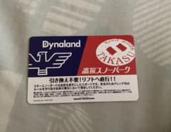 高鷲スノーパーク　ダイナランド　共通1日リフト券のサムネイル
