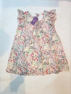 ロンロン様ボンポワン　LIBERTY 花柄 ワンピース ロンロン様ボンポワン LIBERTY 花柄 ワンピース - メルカリ