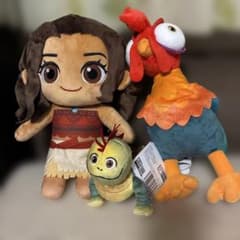 モアナと伝説の海2 モアナ＆ヘイヘイ&イグアナ　ぬいぐるみ 3種セットのサムネイル