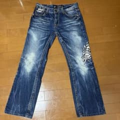 Red pepperとEd hardyのコラボモデル青デニム刺繍入32インチのサムネイル