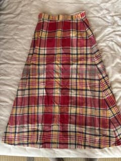 BEAMS BOY チェック柄ロングスカートのサムネイル