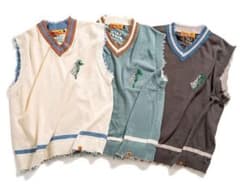 LEFT ALONE / GHOST&ALINE KNIT VESTのサムネイル
