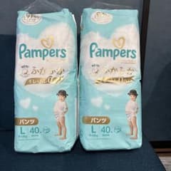 Pampers ふかふかモレにくいおむつ L 40枚x2
