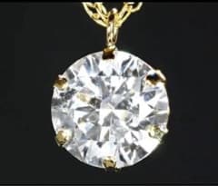 18K 一粒 ダイヤモンド ネックレス 1ct 18金 ソリティア ゴールド 