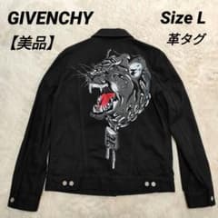 美品✨希少デザイン✨GIVENCHY 背中ロゴ デニムジャケット ブラック L 