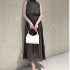 SNIDEL シフォンロングフレアワンピース ノースリーブのサムネイル