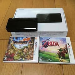 3DSブラック本体 ソフト2本セットのサムネイル