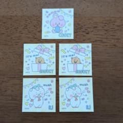 BT21 ステッカー 5枚セット COOKY SHOOKY RJのサムネイル