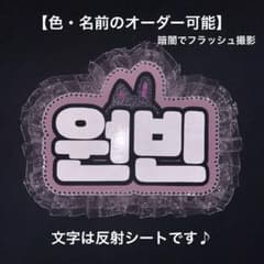 オーダーミニネームボード RIIZE ウォンビン スマホ用 反射シート