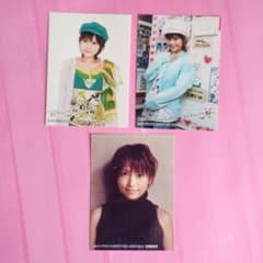安倍なつみ トレカサイズ 生写真 3枚セット ハロプロ OG モーニング娘