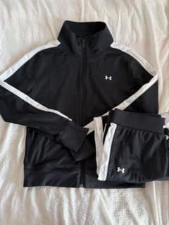 Under Armour ジャージ上下セット ブラック/ホワイトのサムネイル