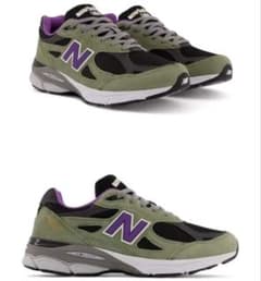 New Balance M990TC3 オリーブ/パープル 27.0cm - メルカリ