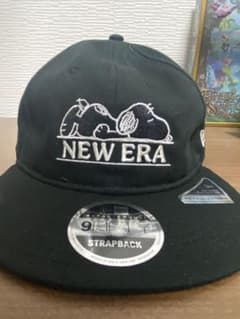 【美品】NEW ERA ニューエラ スヌーピー 9FIFTY キャップ 黒のサムネイル