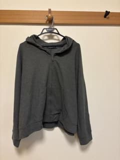 Suvrocco グレー ワッフル素材 ジップパーカー 4XLのサムネイル