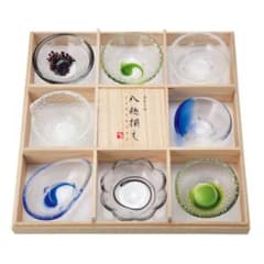 【新品未使用】深山工房　硝子小鉢　八趣揃えのサムネイル
