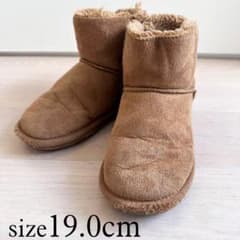 値下げしました！キャメル ムートンブーツ　19.0cm