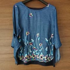 トップス刺繍入り レディース フリーのサムネイル