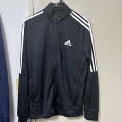 adidas メンズ ジャージ ブラック トラックジャケットのサムネイル