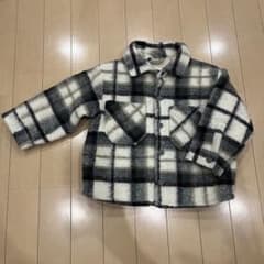 【ZARA】フリース チェック柄 ジャケット 92cmのサムネイル