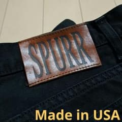 SPURR  NO.02 ブーツカット　ブラックジーンズのサムネイル