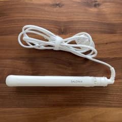 SALONIA ストレートヘアアイロン ホワイト 約26cmのサムネイル