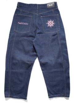 NoREMID ダークブルーデニムパンツ - メルカリ