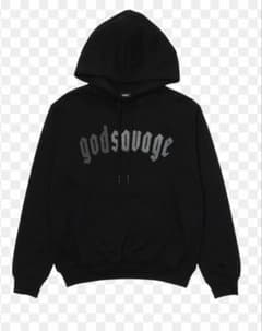 人気‼️ godsavage パーカー ブラック Mのサムネイル