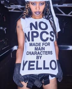 YELLO Tシャツ NO NPCS ホワイトのサムネイル