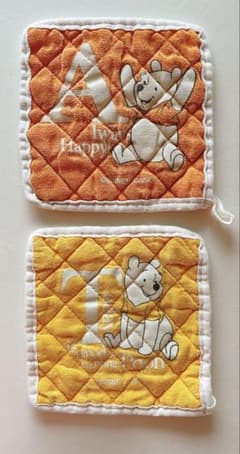 くまのプーさん 鍋つかみ オレンジ x キイロイ 2枚セットのサムネイル